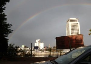 Rainbow over Cairo